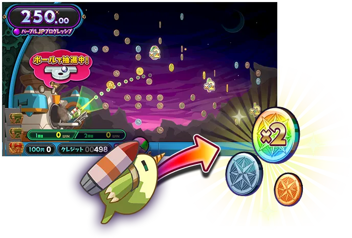 ボーナスゲーム「ウチアゲール」